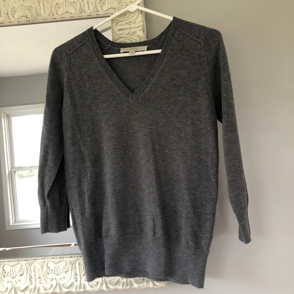 Gray Loft half sleeve Sweater